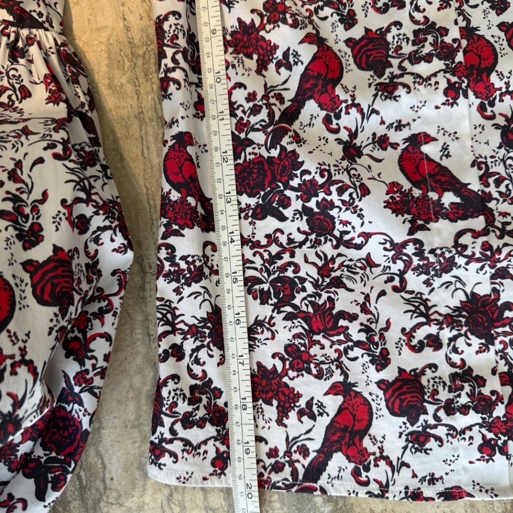 CAROLINE CONSTAS GISELLE PRINTED  BLOUSE SIZE S - Picture 6 of 8